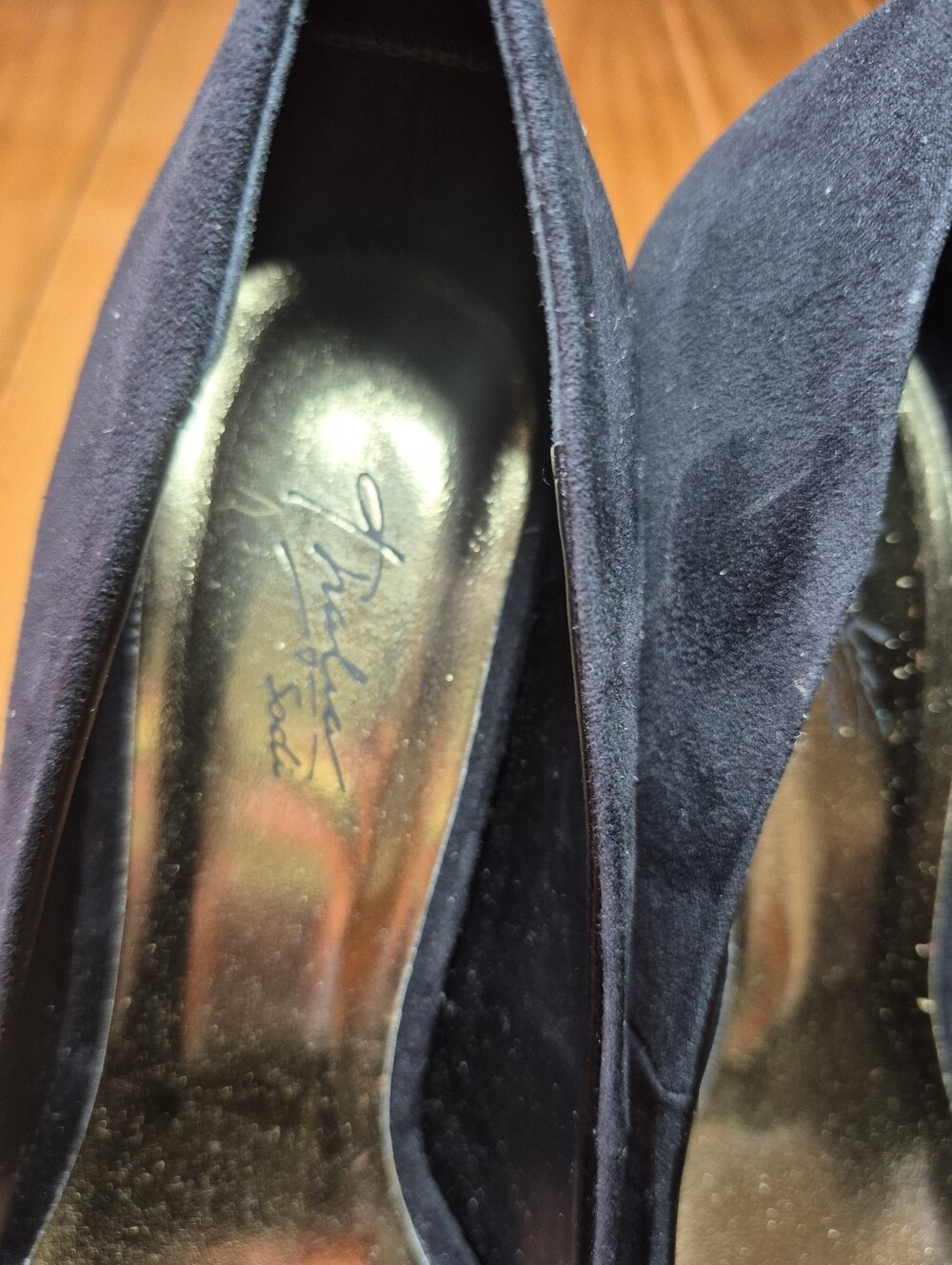 Thalia Sodi Classic Black Faux Suede Pumps - Size 8.5 - Picture 3 of 6